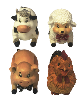 Barnyard Animals Napkin Rings Holders