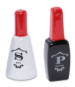 Nail Polish Salt Pepper Shakers