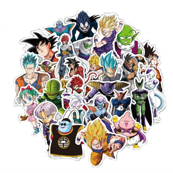 Dragon Ball Z Stickers 6 Pcs Milx Designs