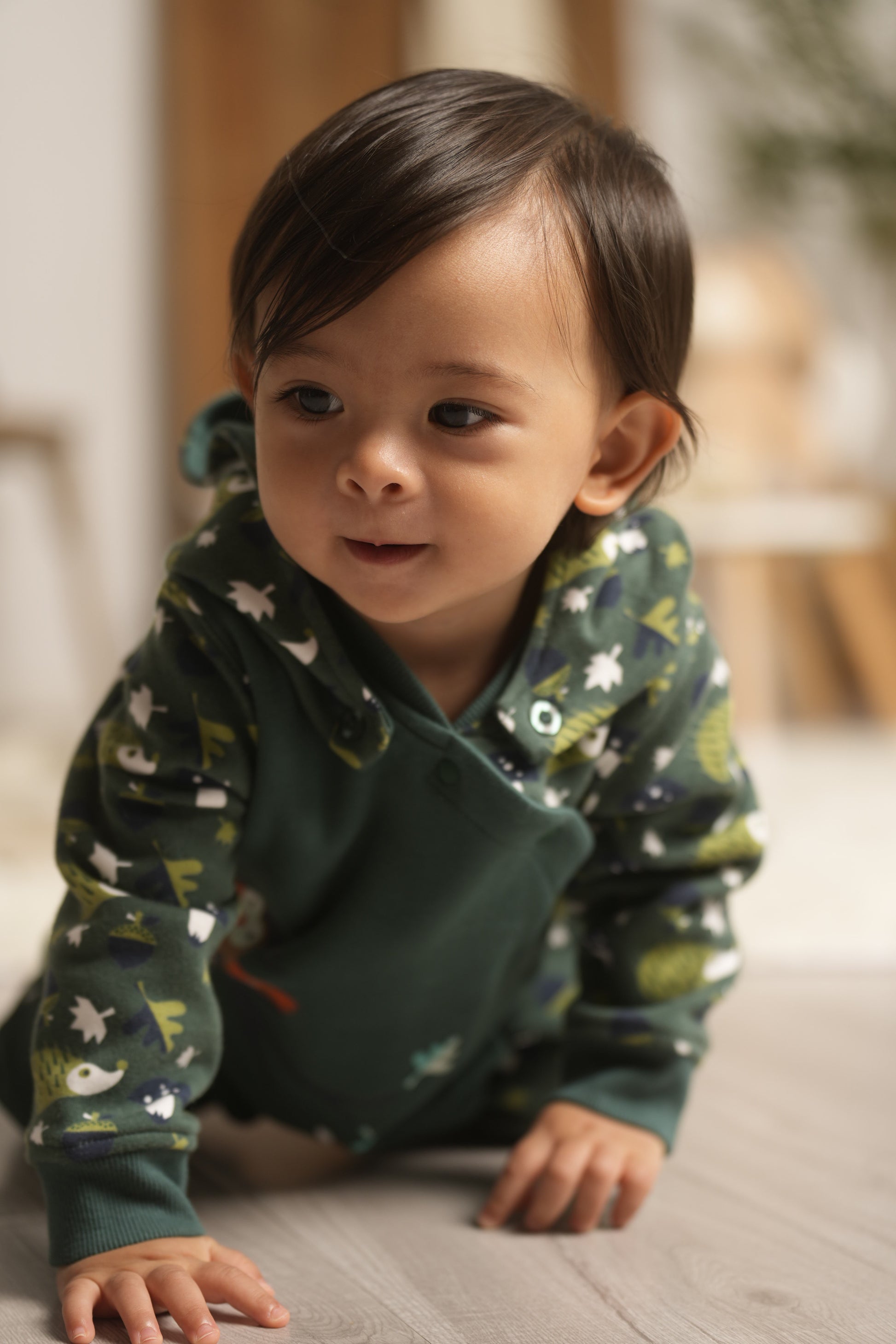 Vauva 2022 Xmas Baby Hooded Long Sleeves Romper (Green) – My Little Korner