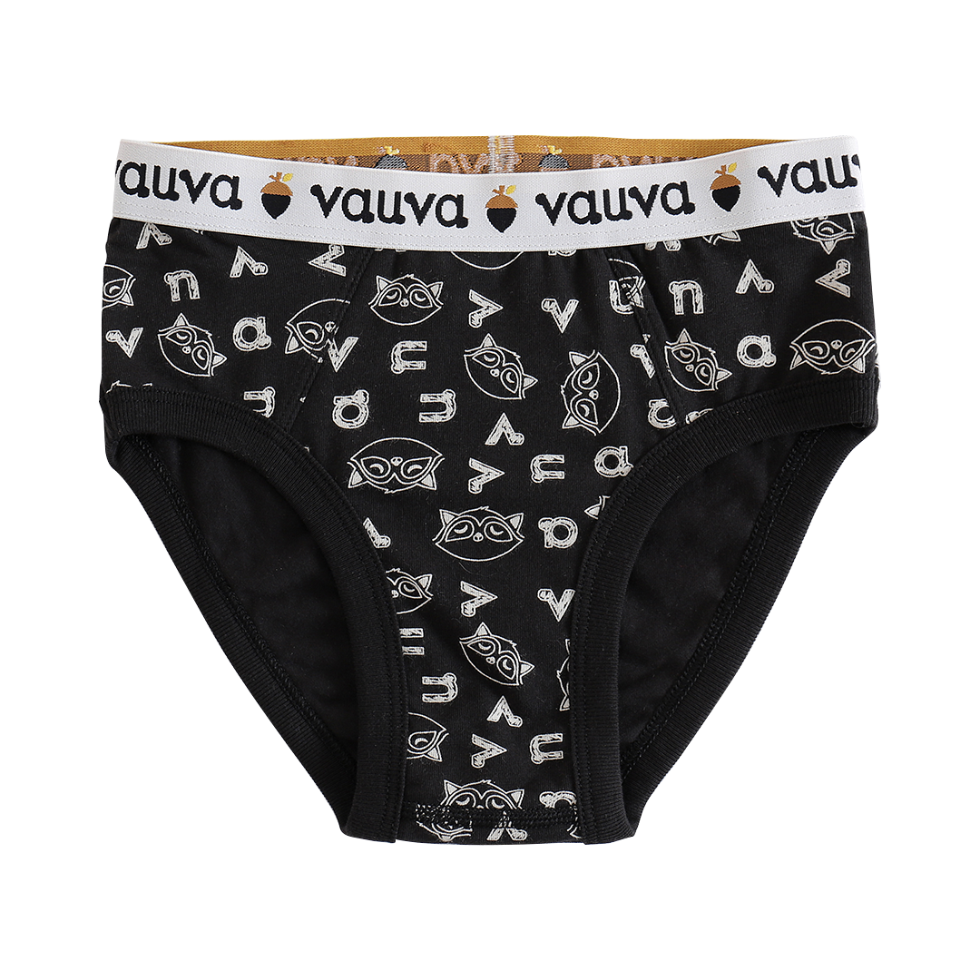 Vauva Boys Organic Cotton Underwear (Briefs) - Vauva Black – My Little  Korner