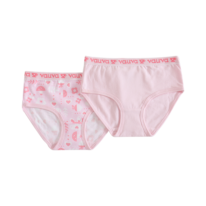 Vauva Girls Organic Cotton Underwear - Vauva Pattern / Pink – My Little  Korner