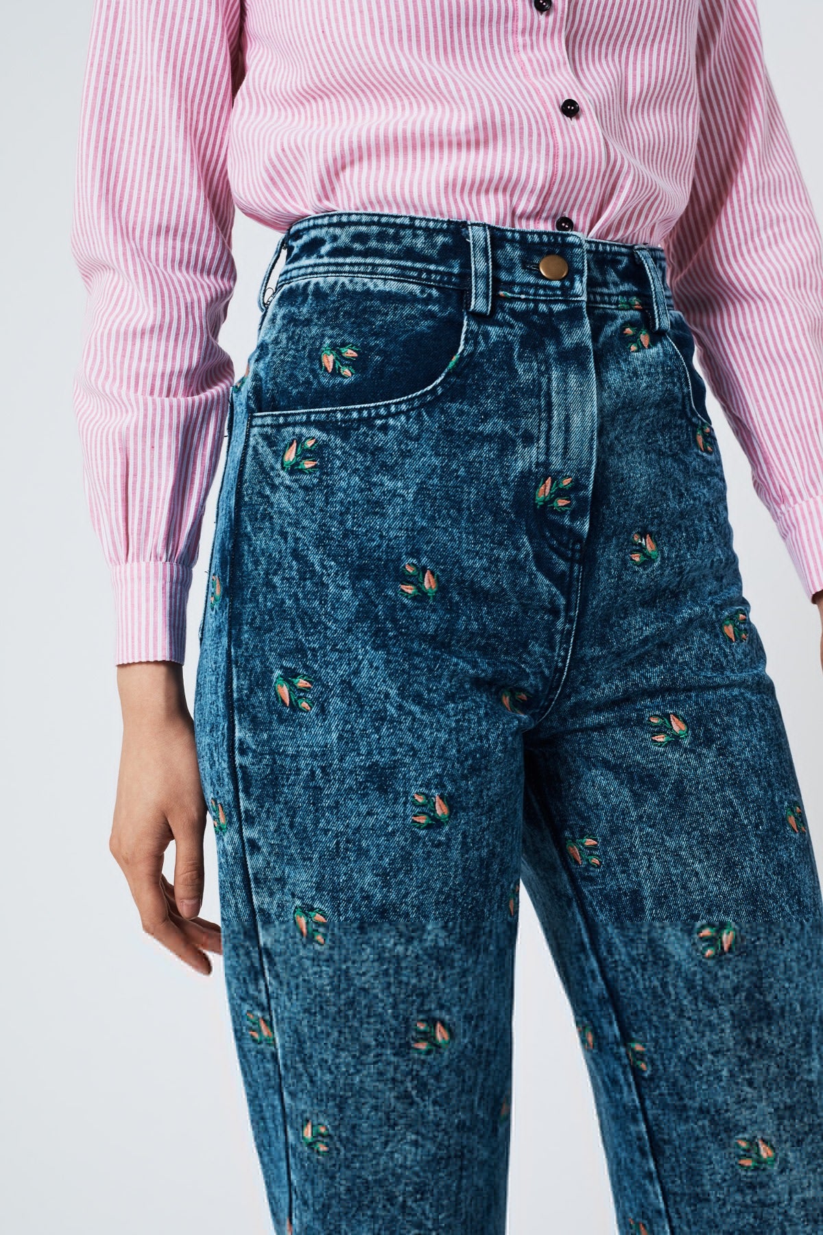 PETITE FLEUR CROPPED JEANS