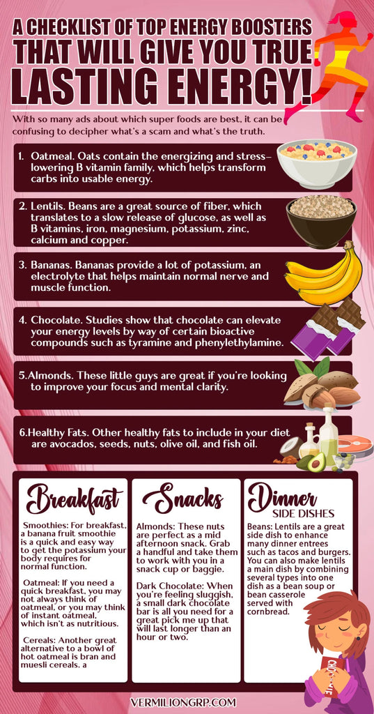 Foods that give lasting energy