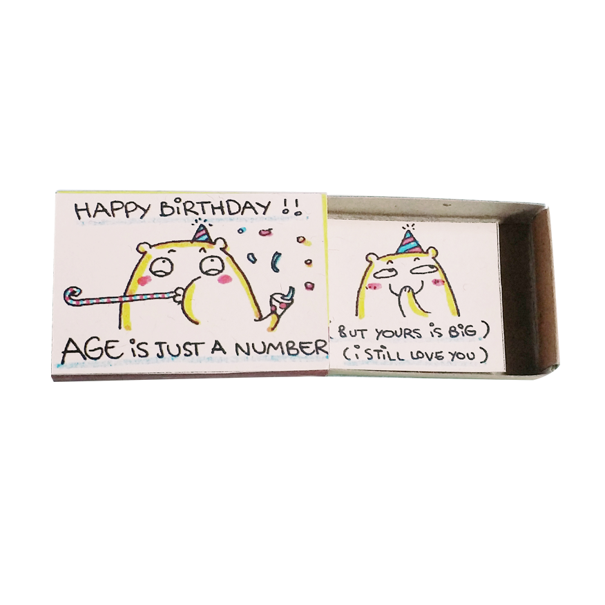 BD030 - "Age is just a number" Happy Birthday Greeting Card - shop3xu