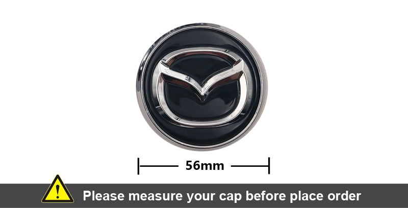 Mazda floating center caps clearance