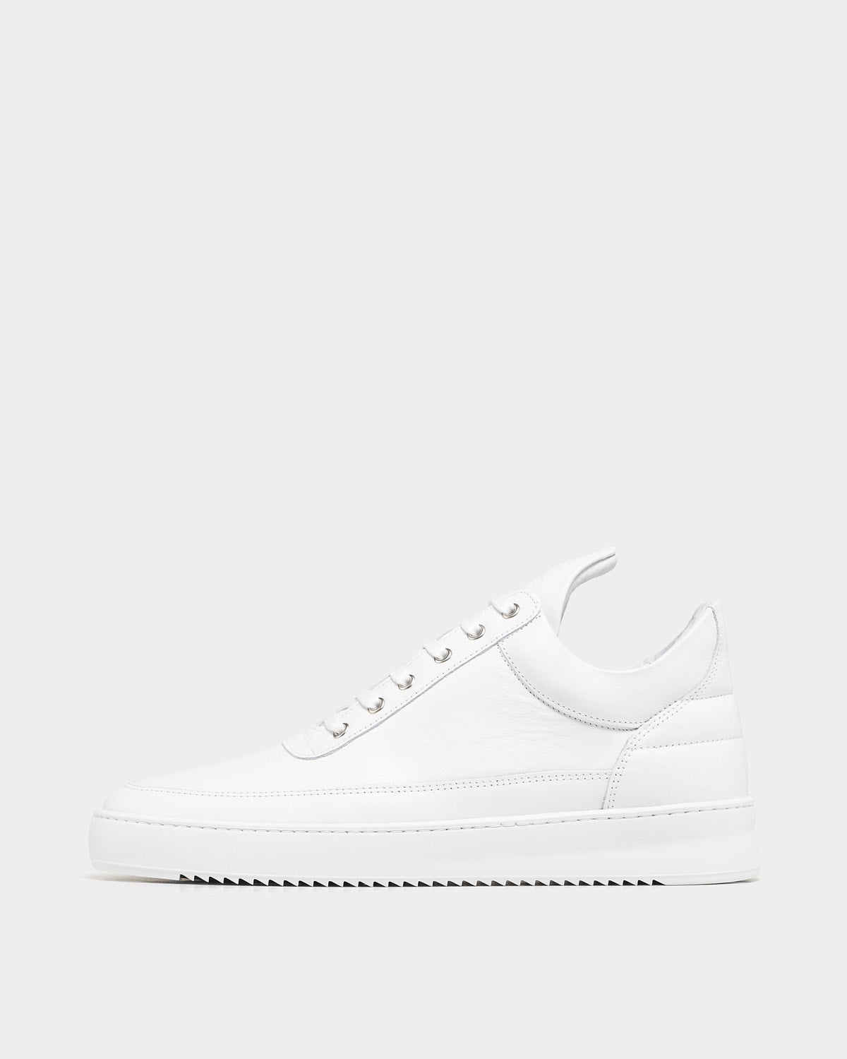 filling pieces low top ripple nappa all white