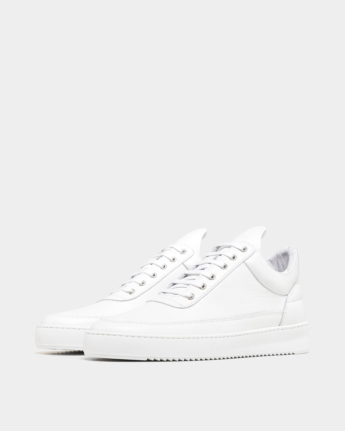 Low Top Ripple Nappa All White - Filling Pieces