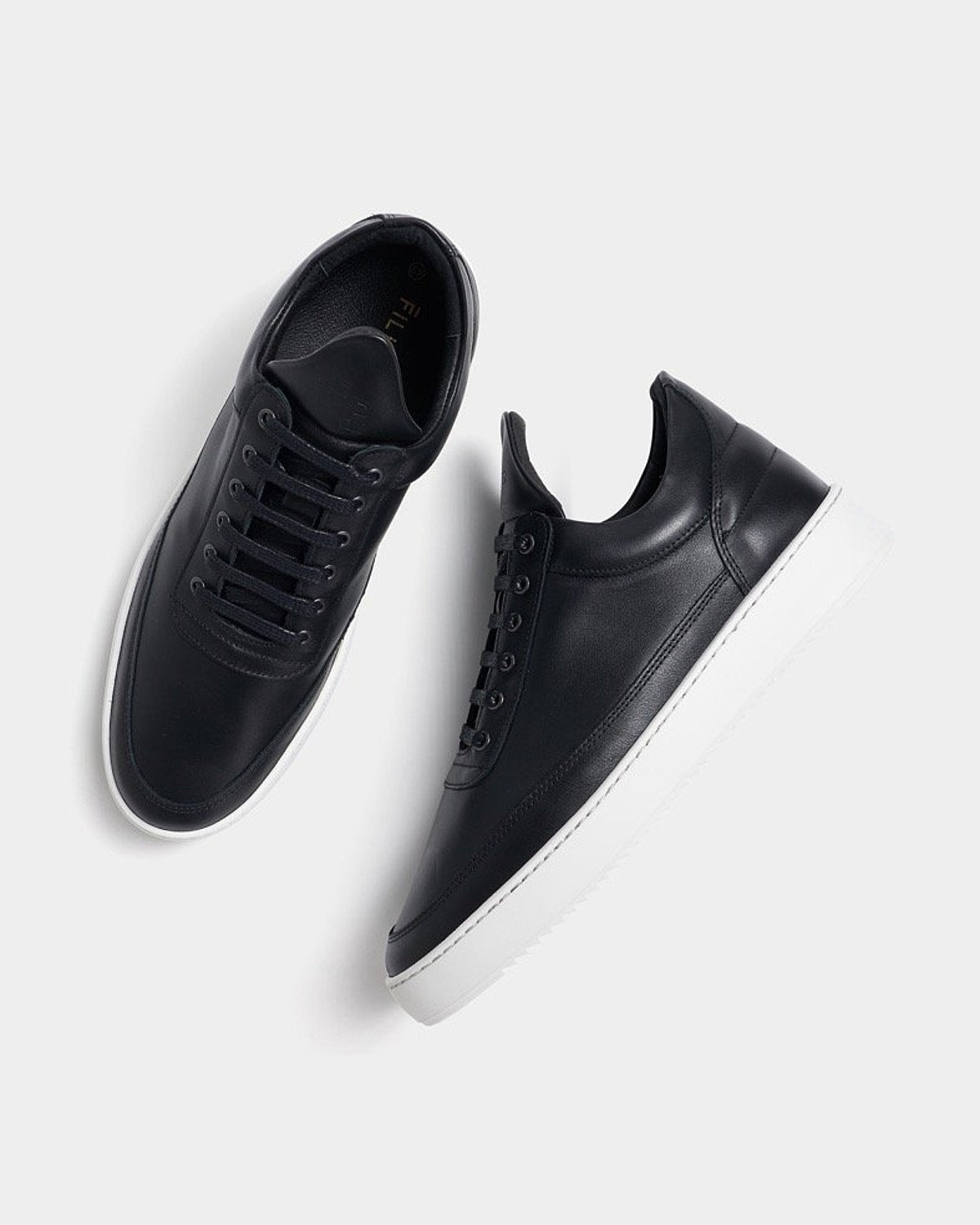Low Top Ripple Nappa Black - Filling Pieces