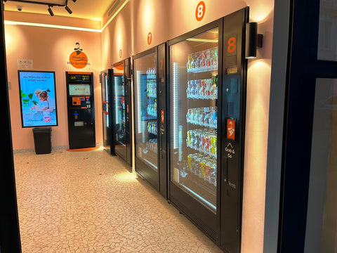 Shop with vending machines