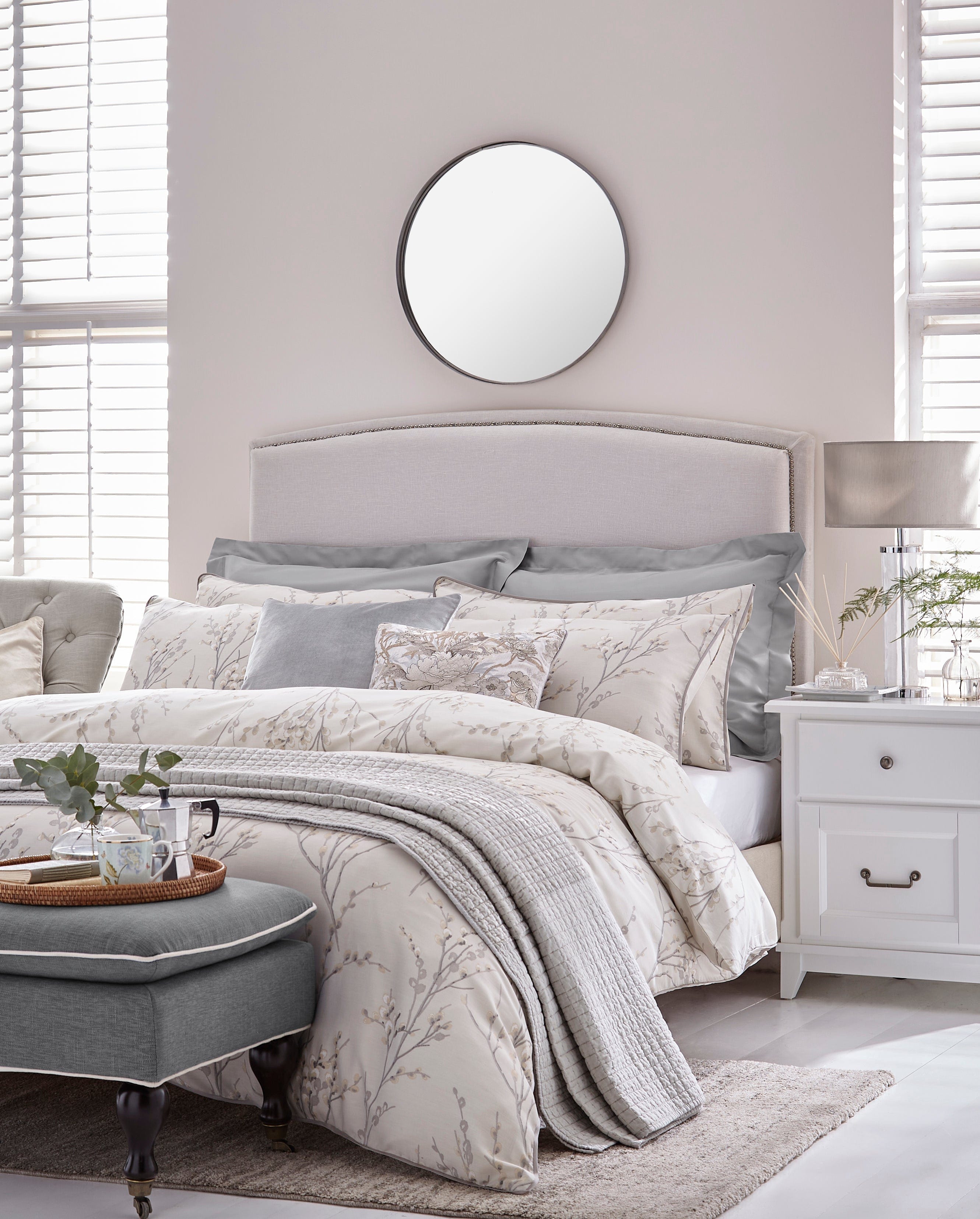 Laura Ashley ΣΕΤ ΠΑΠΛΩΜΑΤΟΘΗΚΗ 3ΤΕΜ. ΥΠΕΡΔΙΠΛΗ Pussy Willow Dove Grey 8754886115658