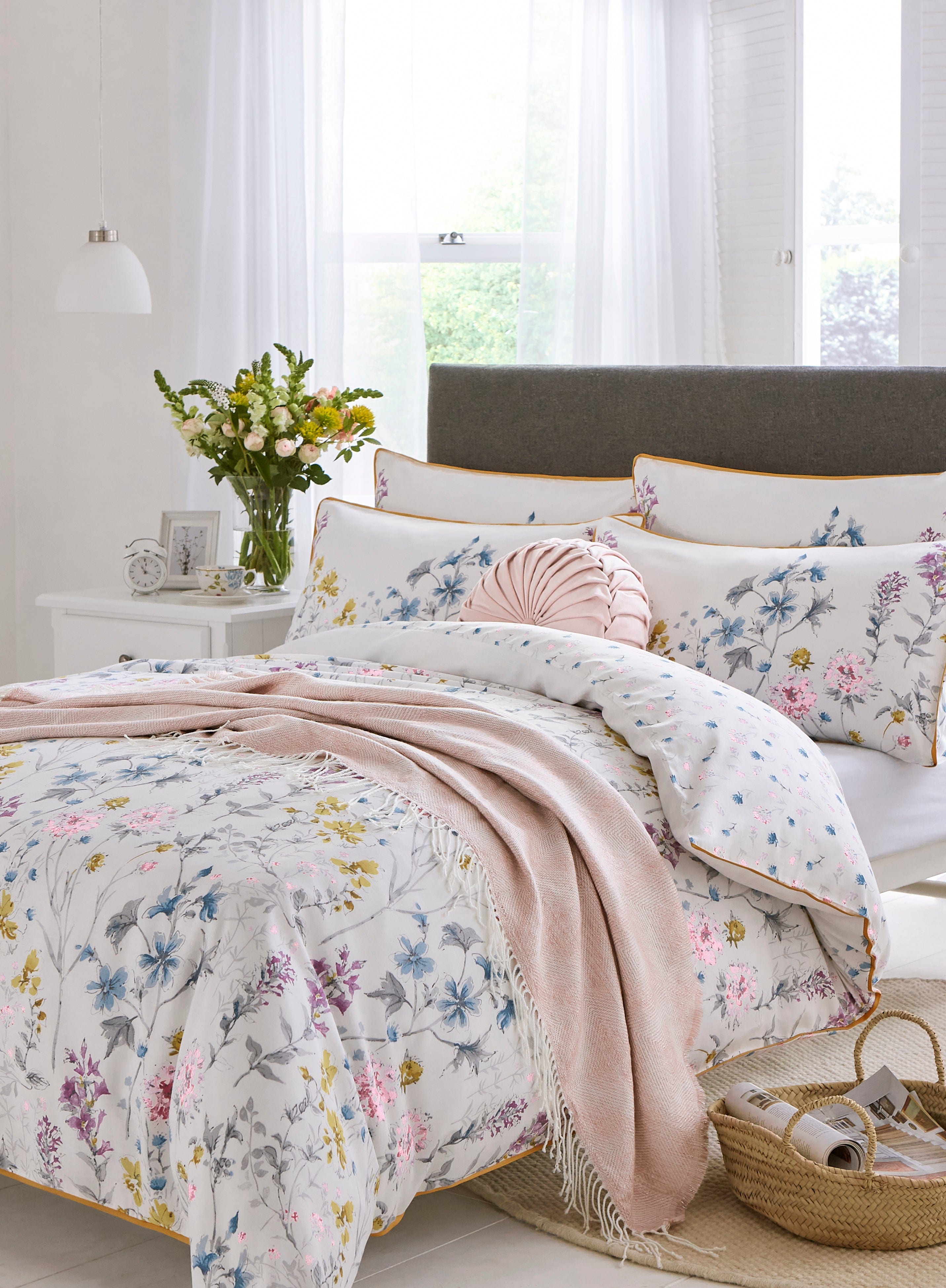 Laura Ashley Κουβερλί Υπέρδιπλο Wild Meadow Multi Colour