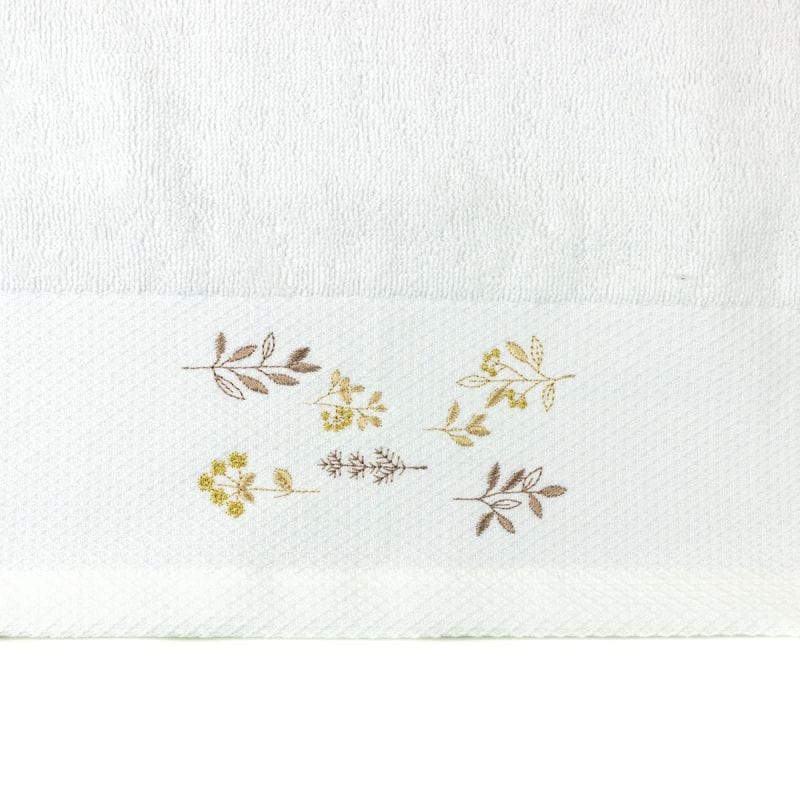 Laura Ashley Πετσέτα μπάνιου Small Herbs Natural με κέντημα 30x50