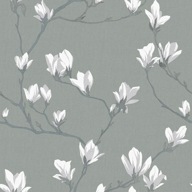 Laura Ashley Ταπετσαρία Magnolia Grove Slate 1000x53cm