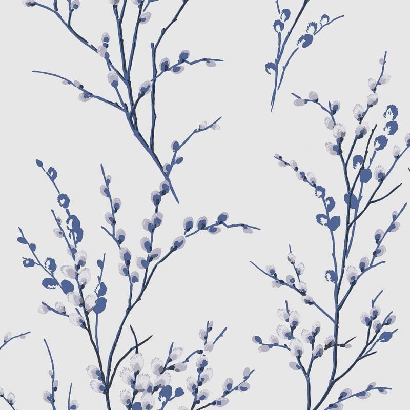 Laura Ashley Ταπετσαρία Pussy Willow Off White - Midnight 1000x53cm