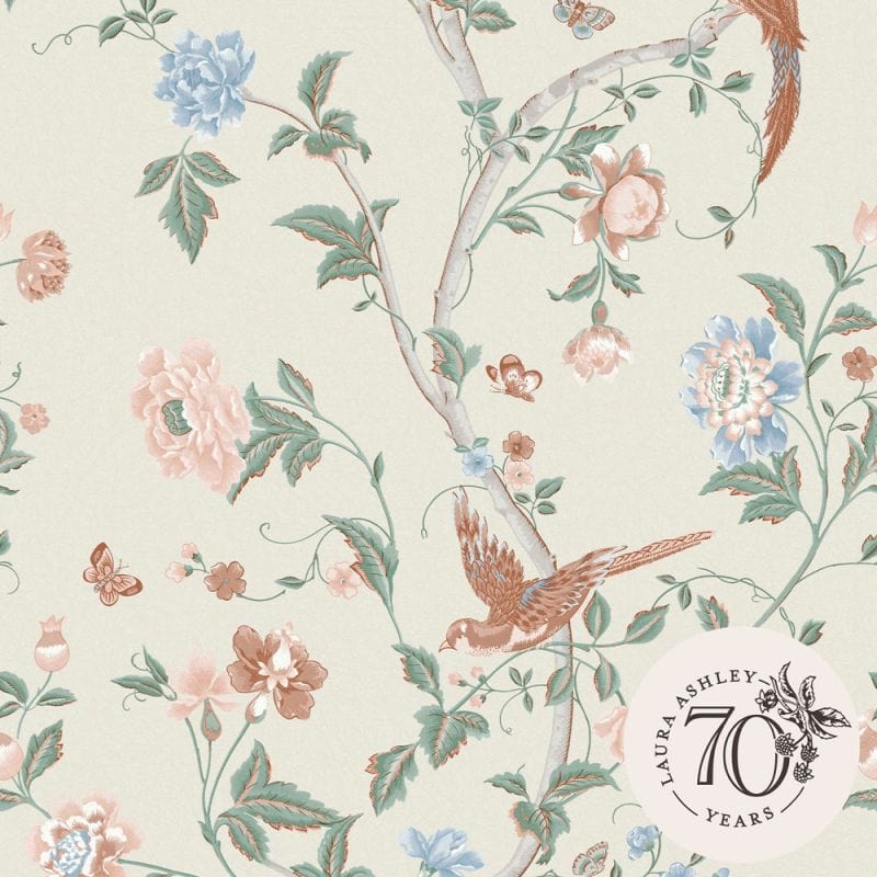 Laura Ashley ΤΑΠΕΤΣΑΡΙΑ Summer Palace Sage/Apricot 1000x53cm 8361742926154