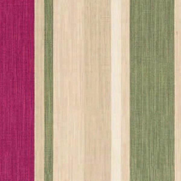 Laura Ashley Ύφασμα Awning Stripe Rasberry Lichen με το Μέτρο Φάρδους 137εκ