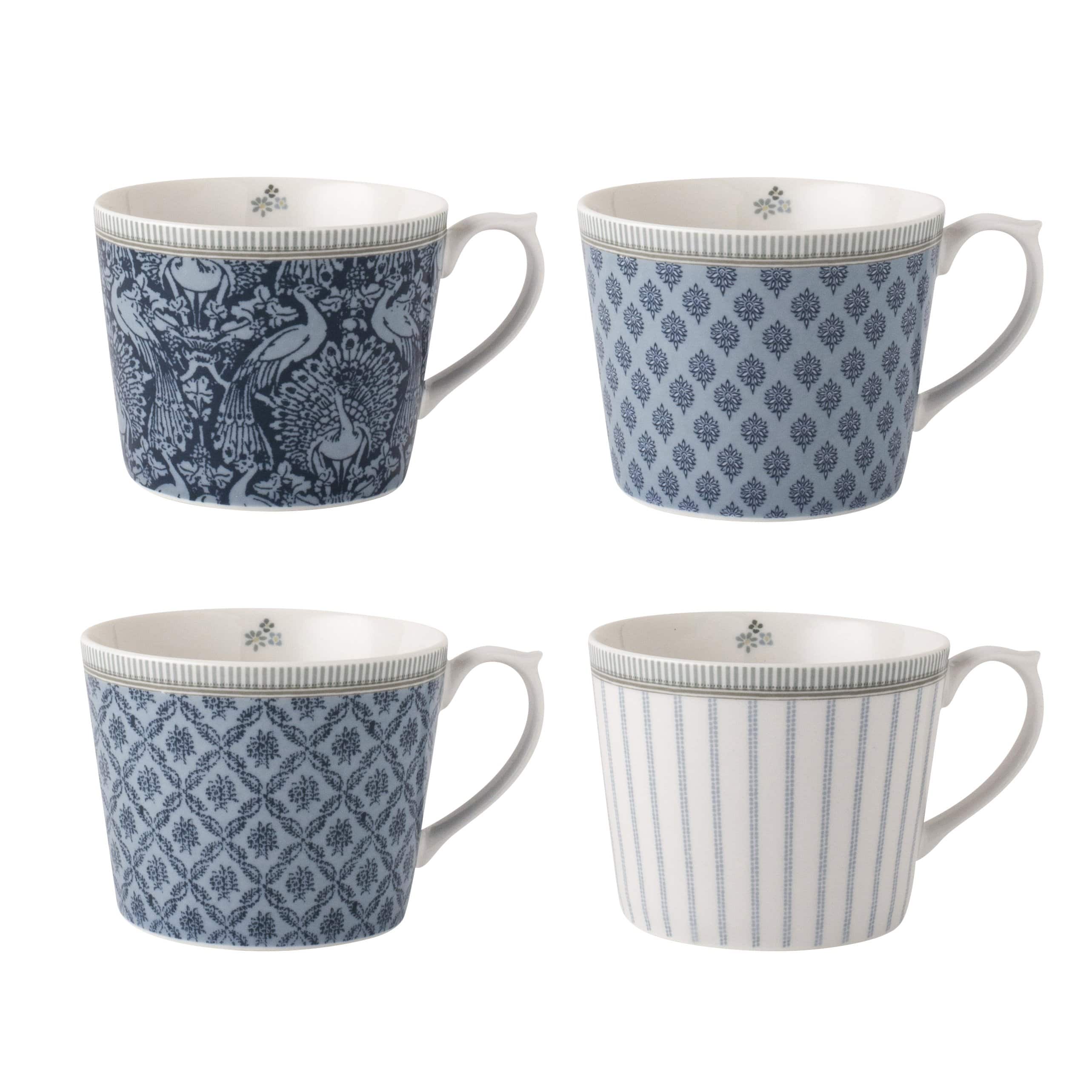 Laura Ashley Σετ Κούπες Tea Blue 4 Tεμαχίων