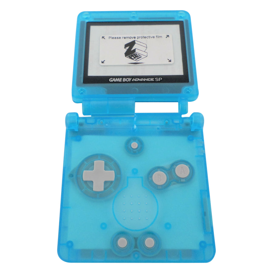 Housing Shell Kit For Game Boy Advance Sp Clear Light Blue Zedlabz