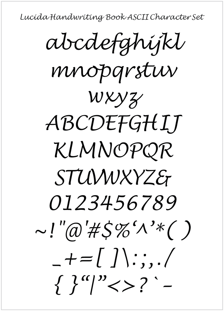 lucida calligraphy font