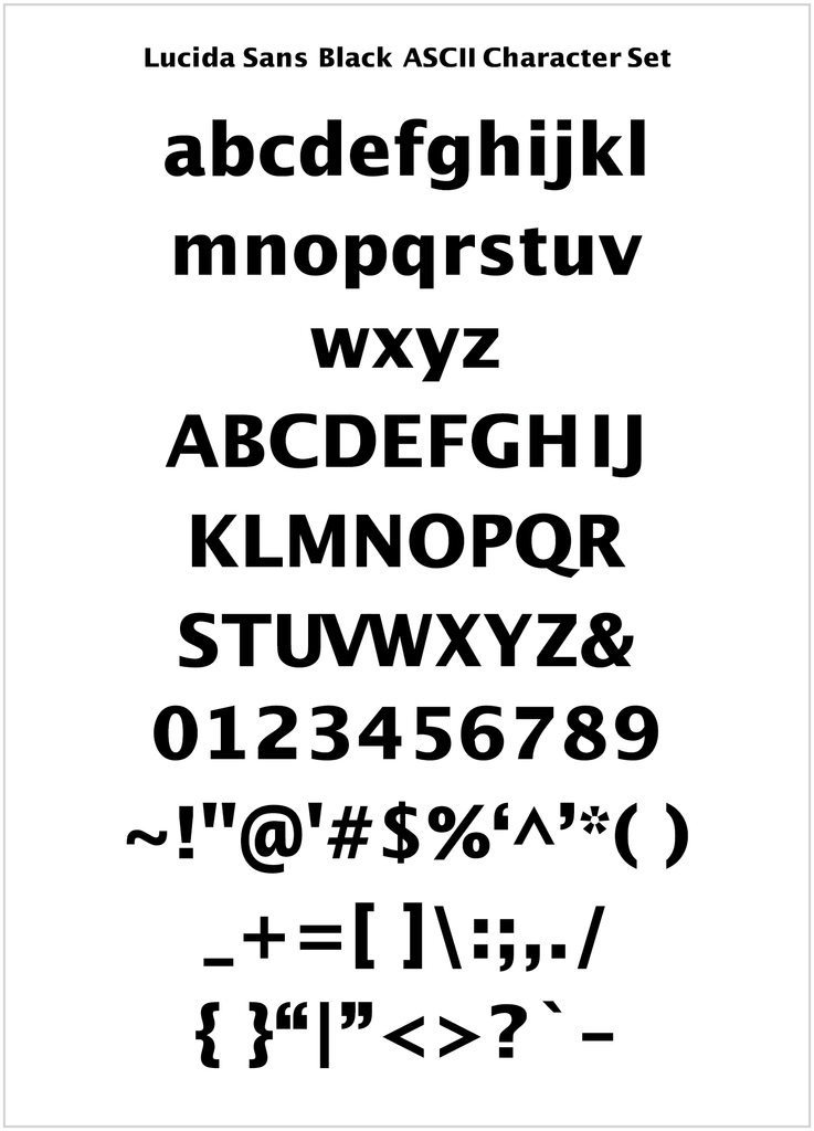 is lucida sans unicode serif or sans