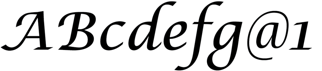 Lucida calligraphy font alphabet