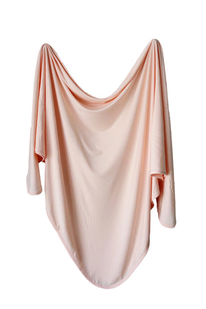 Blush Pink Bamboo Swaddle Blanket - sugarloaf