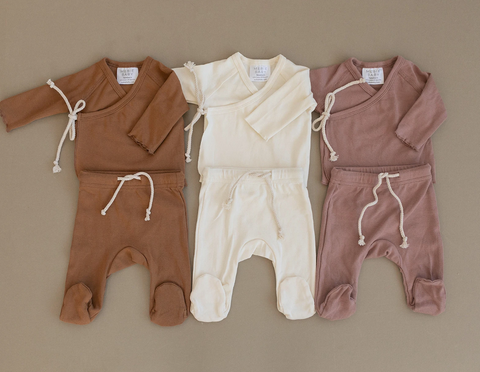 Mebie baby cotton jersey layette sets