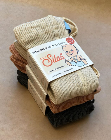 Silly Silas baby tights packaging