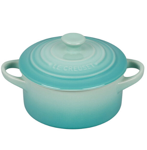 Le Creuset Mini Round Cocotte in cool mint