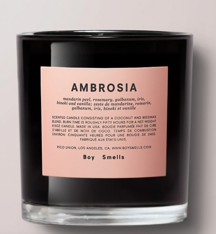 Boy Smells Ambrosia Scented Candle 