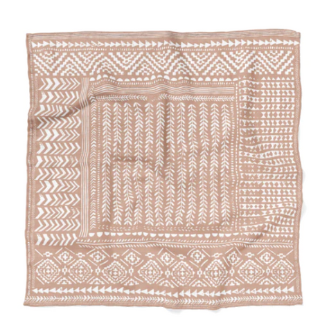 Mini Wander Muslin Swaddle Baby Blanket - Tapestry Swaddle Maple Sugar