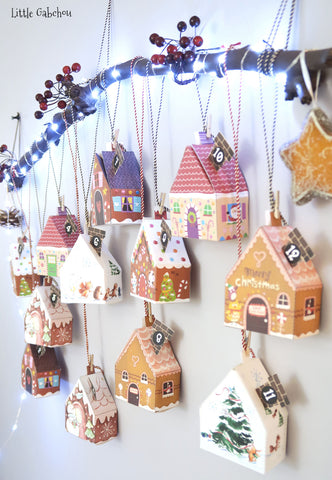 DIY Advent Calendar little houses