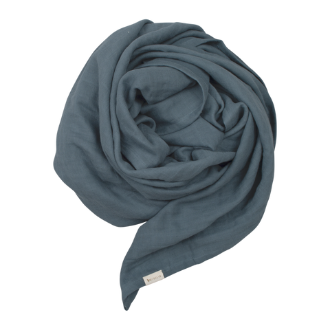 fabelab baby swaddle in blue spruce