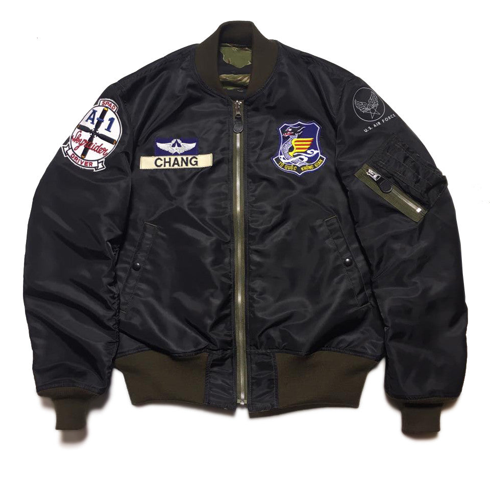 BIRDIE MADE L-2B FLIGHT JACKET, VIETNAM AIR FORCE, VNAF 1966, CUSTOM O ...