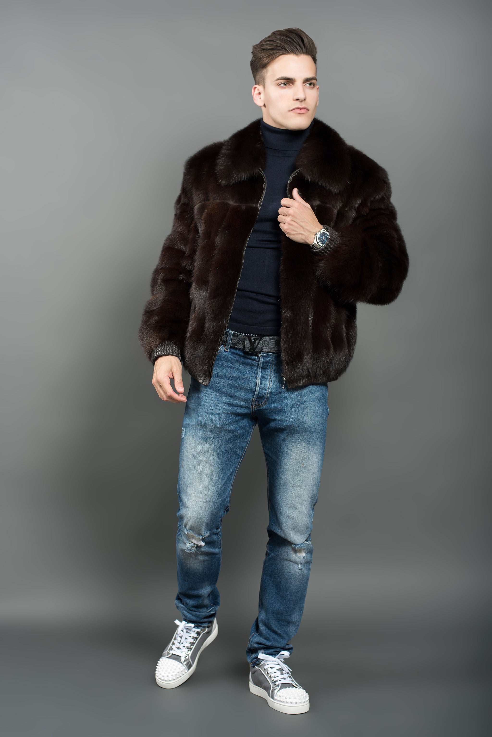 Russian Barguzin Sable Fur Jacket for men – Fur Caravan