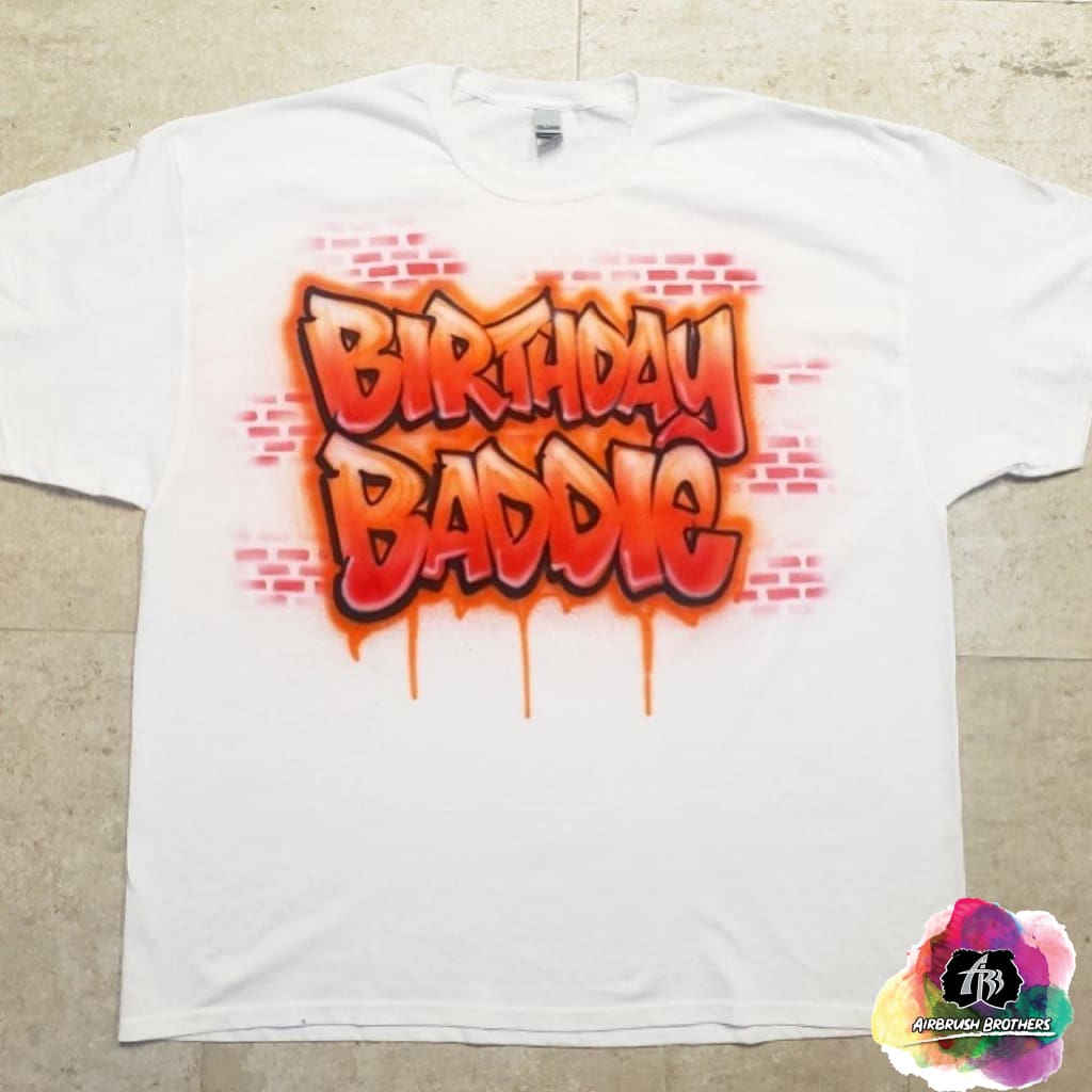 Airbrush Birthday Baddie Shirt Design – Airbrush Brothers