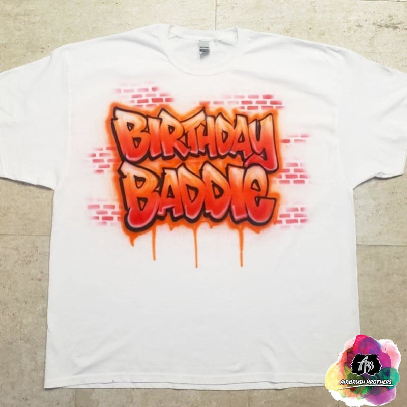 buis als resultaat onderwijzen Airbrush Birthday Baddie Shirt Design – Airbrush Brothers