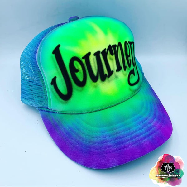 Airbrush Green Tie Dye Hat Design – Airbrush Brothers