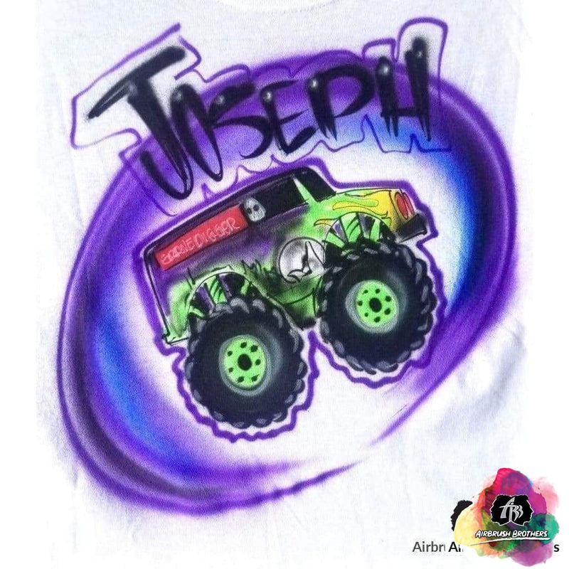 Airbrush Monster Truck Graffiti Shirt Design – Airbrush Brothers