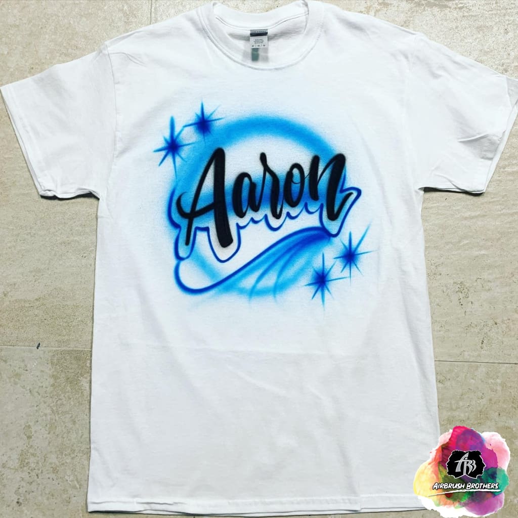 Airbrush Name Script Shirt Design – Airbrush Brothers