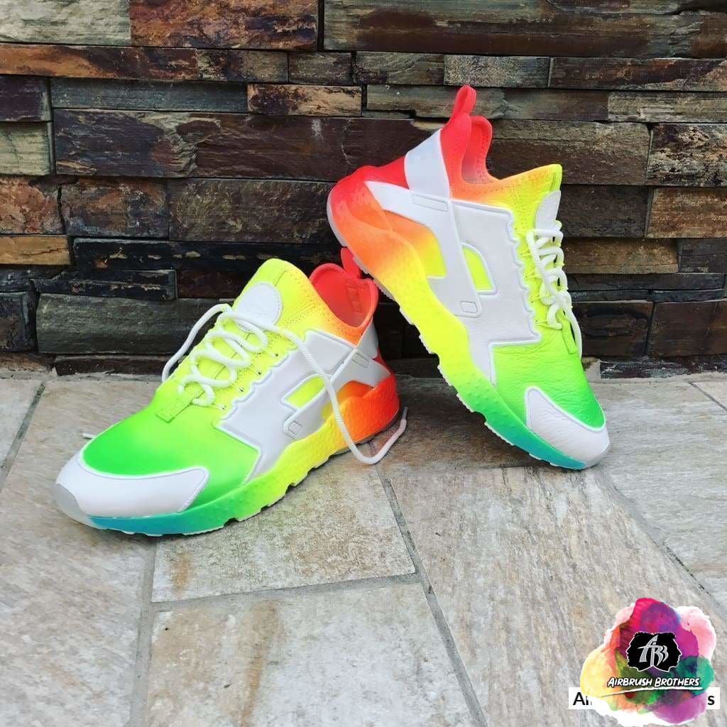 multicolor neon sneakers