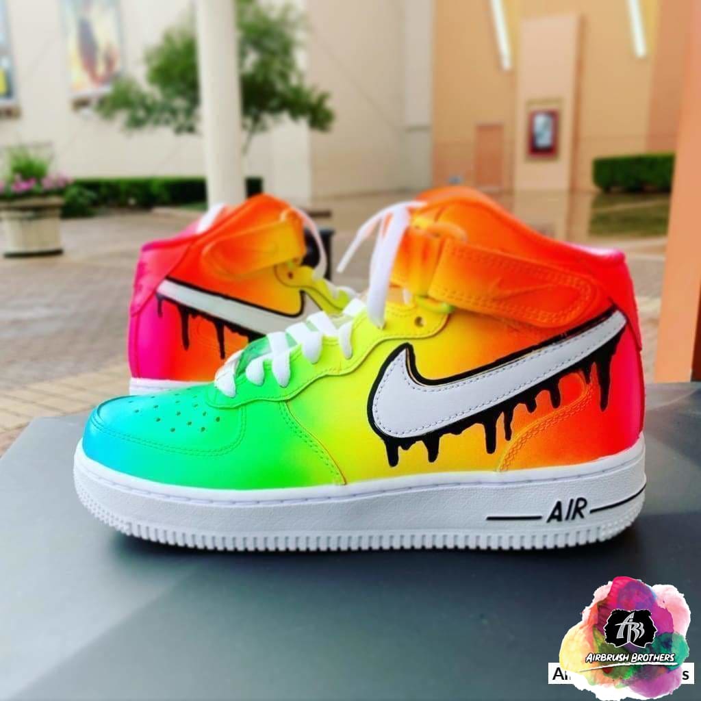 custom airbrushed air force ones