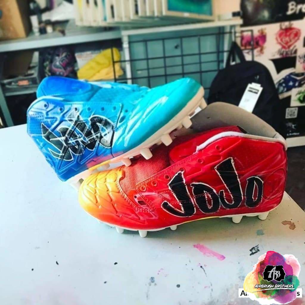 custom painted cleats