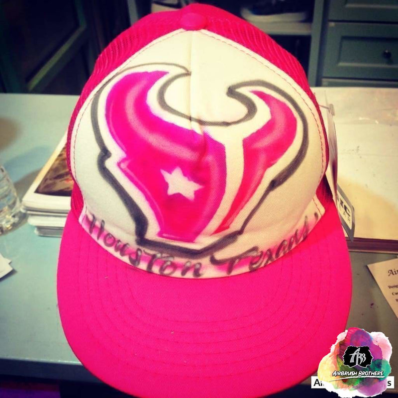 pink texans hat