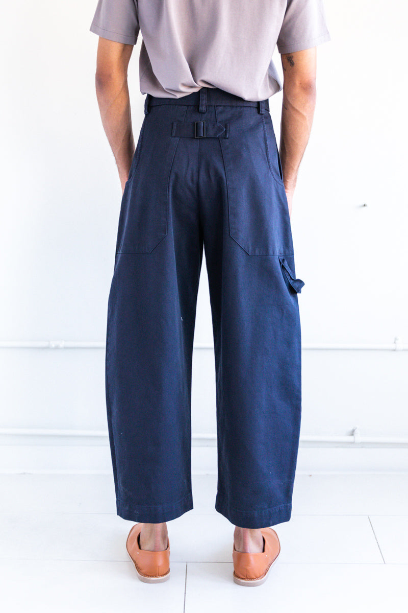 STUDIO NICHOLSON BRIDGES PANTS XS BLACK - ワークパンツ/カーゴパンツ