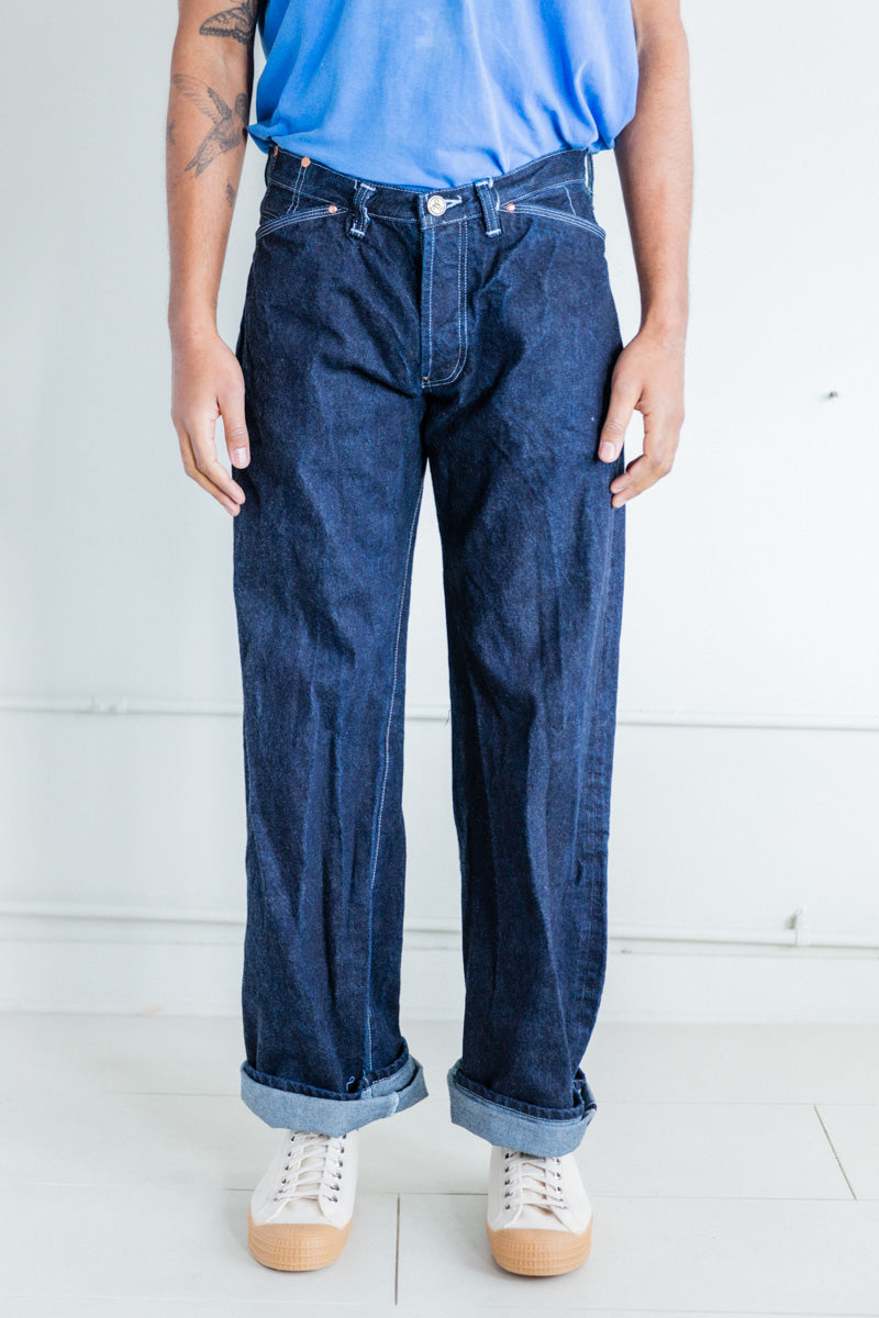 OXFORD JEANS IN RINSED 16OZ SELVAGE DENIM — Shop Boswell