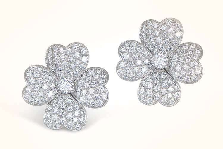 van cleef and arpels flower earrings