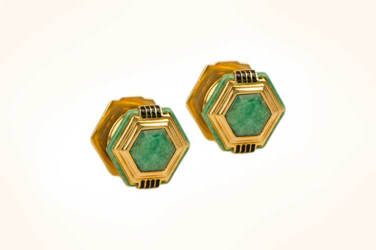 cartier art deco cufflinks