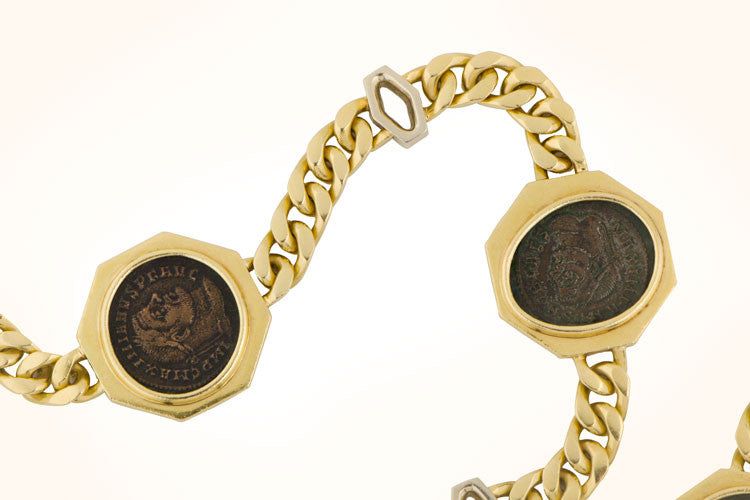 vintage bulgari coin necklace